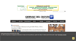 Desktop Screenshot of giornaledelcilento.it