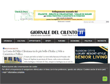 Tablet Screenshot of giornaledelcilento.it